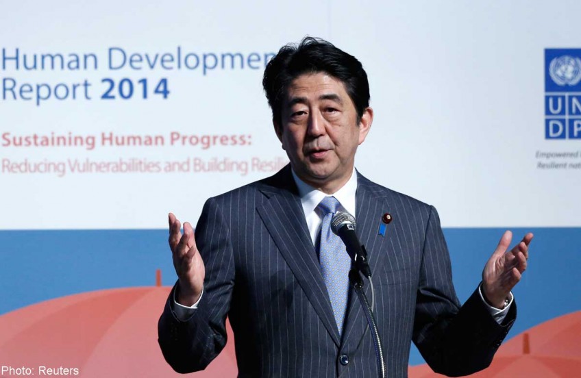 Abe leads business team to S. America 