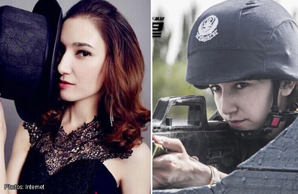 Meet China's most beautiful SWAT team member