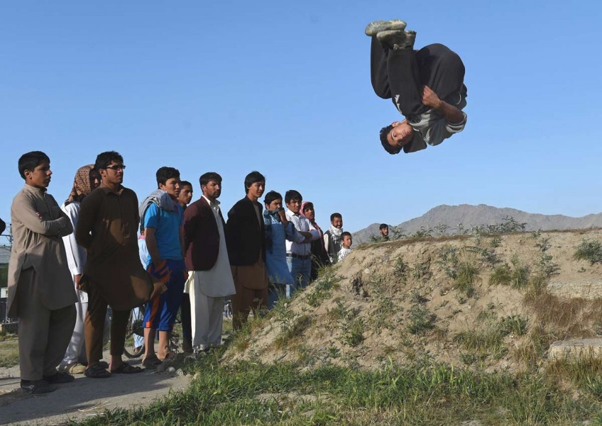 Young Afghans find freedom through parkour