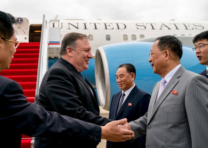 US Secretary of State Mike Pompeo arrives in Pyongyang for nuclear talks