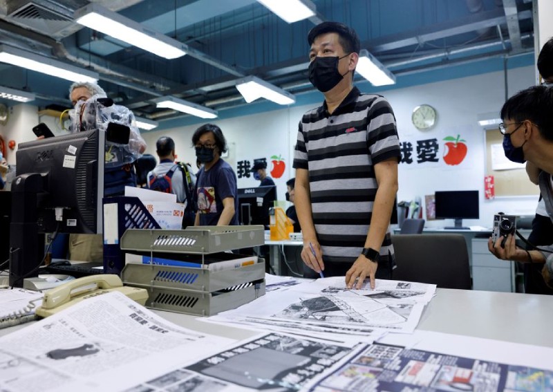 Hong Kong police arrest former Apple Daily editor in chief: Media