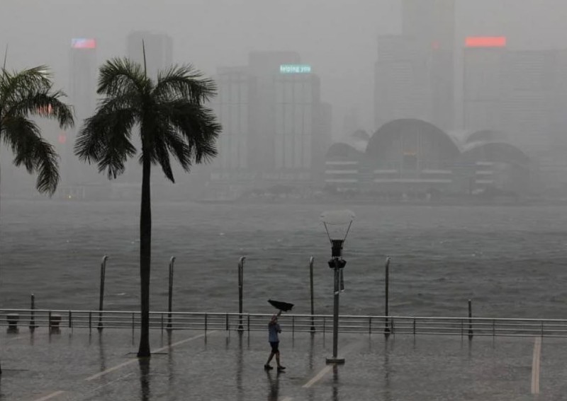 China lashed by year's first typhoon, record rains forecast