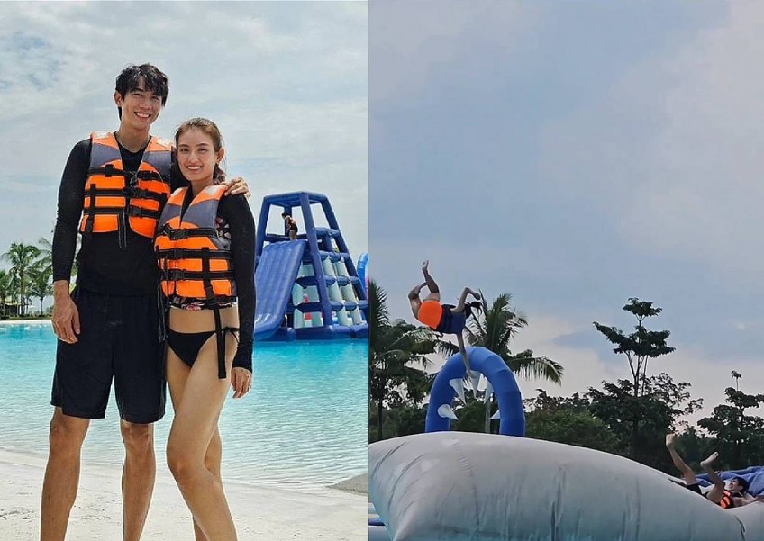 'Game over, good luck': Hong Ling angry after Nick Teo sends her flying into lagoon