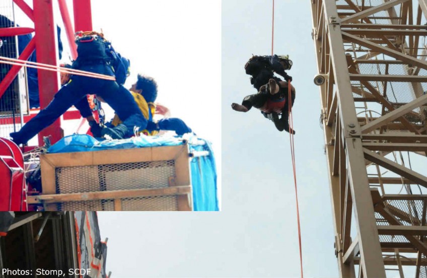 Worker stranded after suffering stroke on top of Whampoa East tower crane