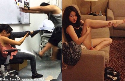 'Leg gun' pose the latest trend to take the Internet by storm in Asia