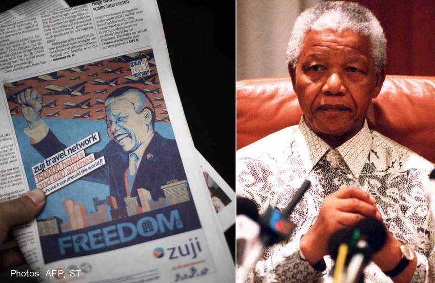 Hong Kong travel agency told to pull Mandela advert 