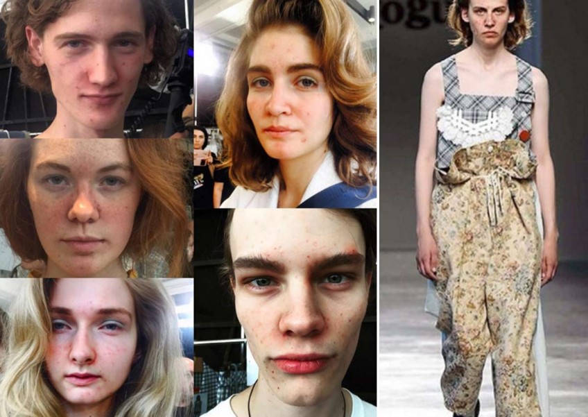 Malaysia-based fashion designer makes models walk runway with visible acne