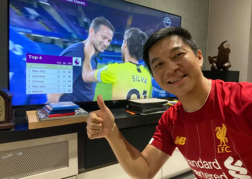 Tan Chuan-Jin sheds tears of joy after Liverpool finally clinch title