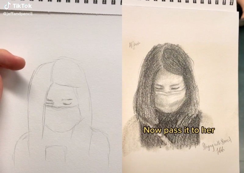 This made my day: Man delights unwitting strangers with surprise sketches