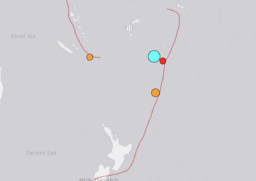 Earthquake of magnitude 7.2 strikes near Tonga