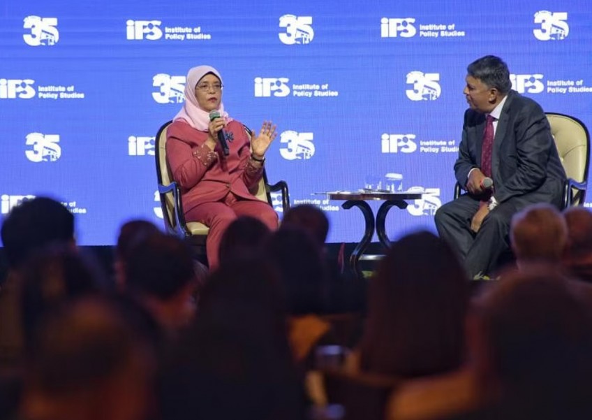 'I'm retiring': President Halimah when asked about her plans after stepping down from role 