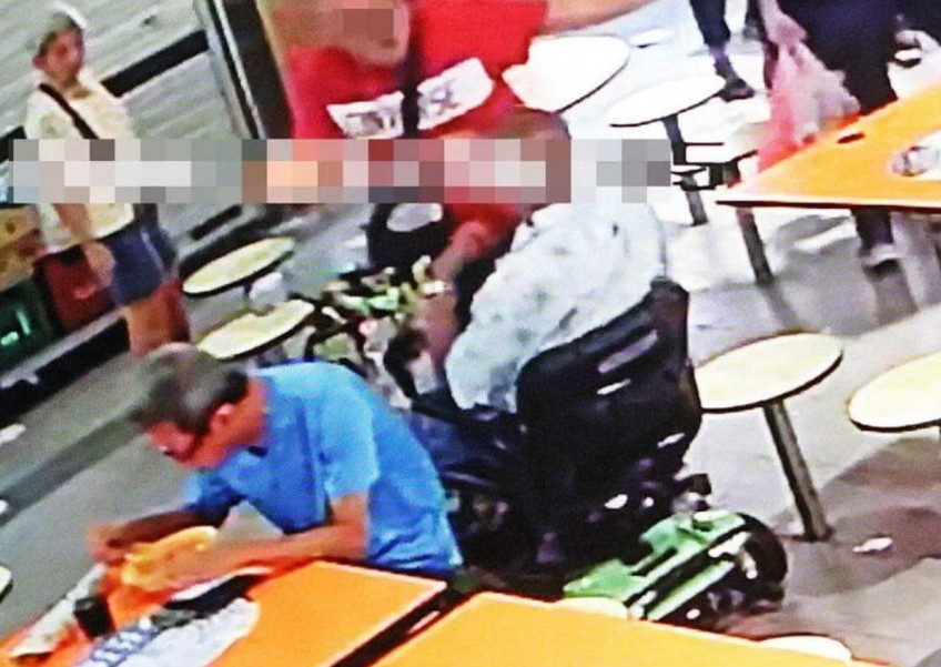 Wheelchair-bound elderly man calls police on son after getting slapped by him in public