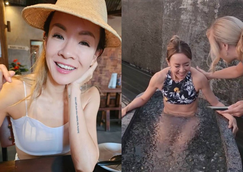 'My breath was knocked out of my body': Jade Seah tries ice bath in Bali