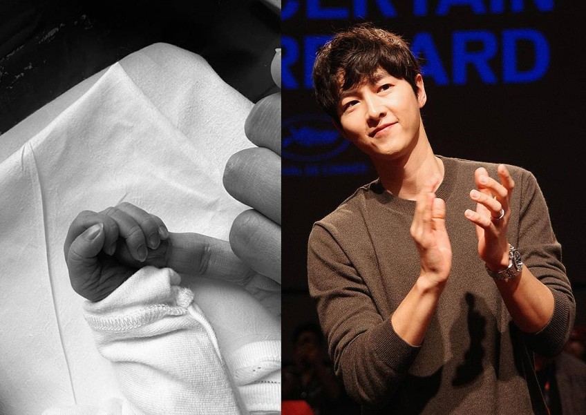 It's a boy! Song Joong-ki and Katy Saunders welcome their first child
