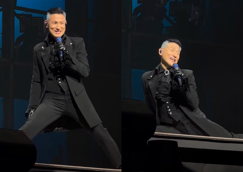 Still got it: Jacky Cheung, 61, surprises fans by doing splits on stage