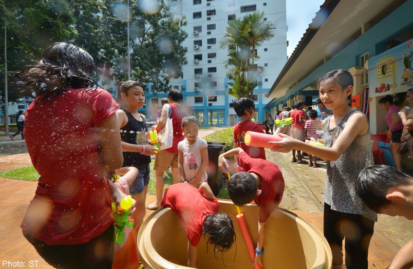 Singapore's 1st Songkran water festival goes dry