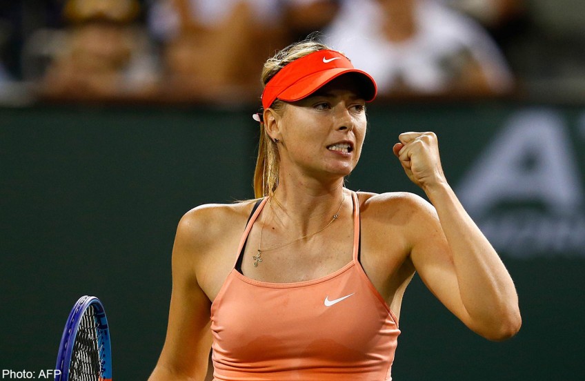 Tennis: Sharapova and Bouchard win, Wozniacki exits