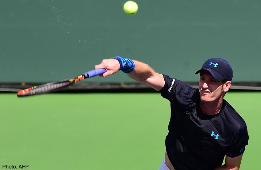 Tennis: Murray, Federer advance in straight sets at Indian Wells