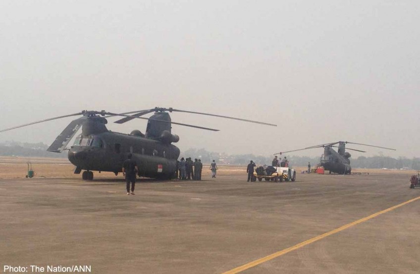 S'pore copters help douse forest fires in Thailand 