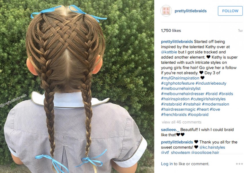 Australian mom braids daughter's hair in breathtaking styles every morning