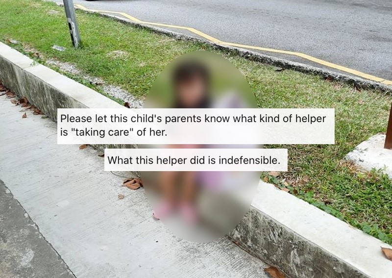 'She was terrified': How a woman found a sobbing child left alone by helper outside Coronation Plaza