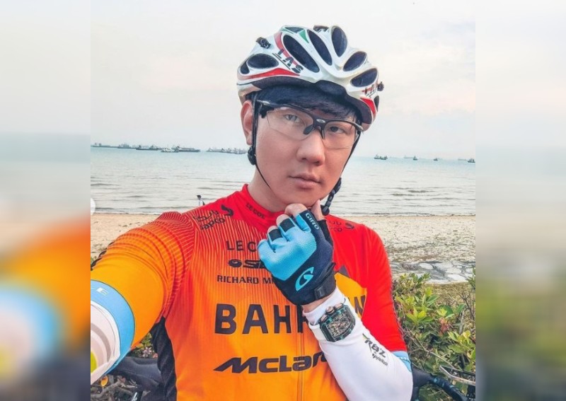 JJ Lin goes cycling in Singapore wearing limited edition watch worth $1m