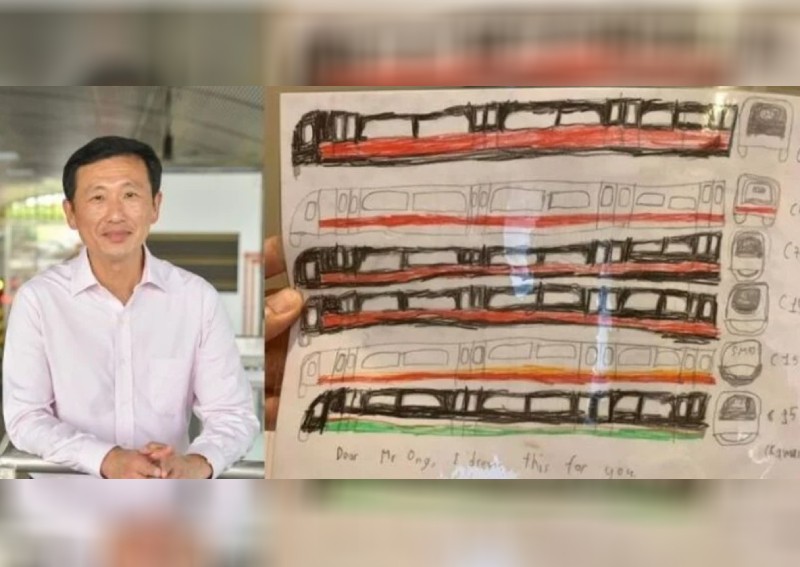 Transport Minister Ong Ye Kung fulfils a special birthday wish of an 8-year-old MRT fan 