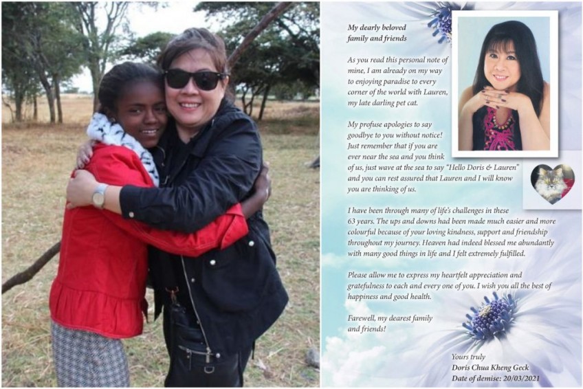 Singapore woman who left over $1m to Africa's poor kids was also sponsoring an Ethiopian girl