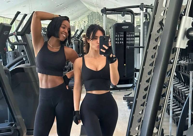 Kim Kardashian has been working out with Kelly Rowland