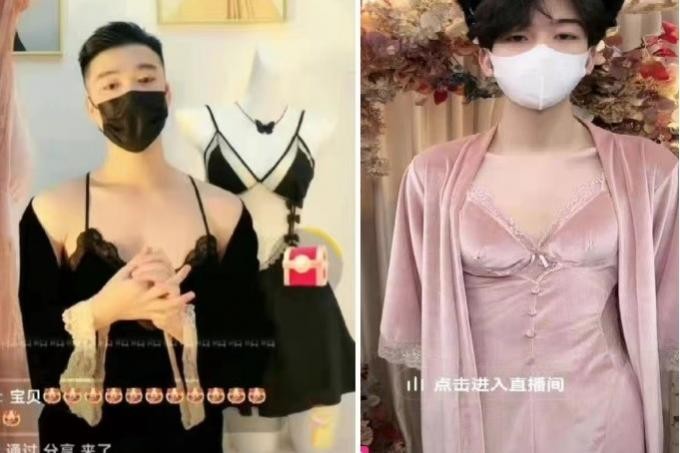 'Didn't really have a choice': Livestreamers in China turn to men to model lingerie after women models banned