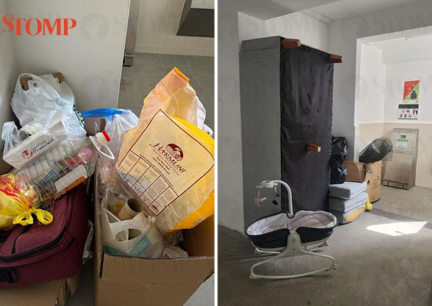Sengkang resident fed up with inconsiderate neighbour who frequently dumps rubbish beside chute