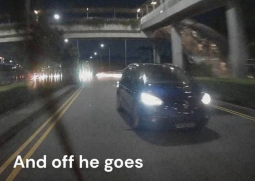 'Driver from hell' repeatedly gives high beam and middle finger to others