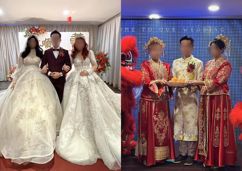 2 brides, 1 groom: Chinese wedding in Malaysia leaves locals puzzled
