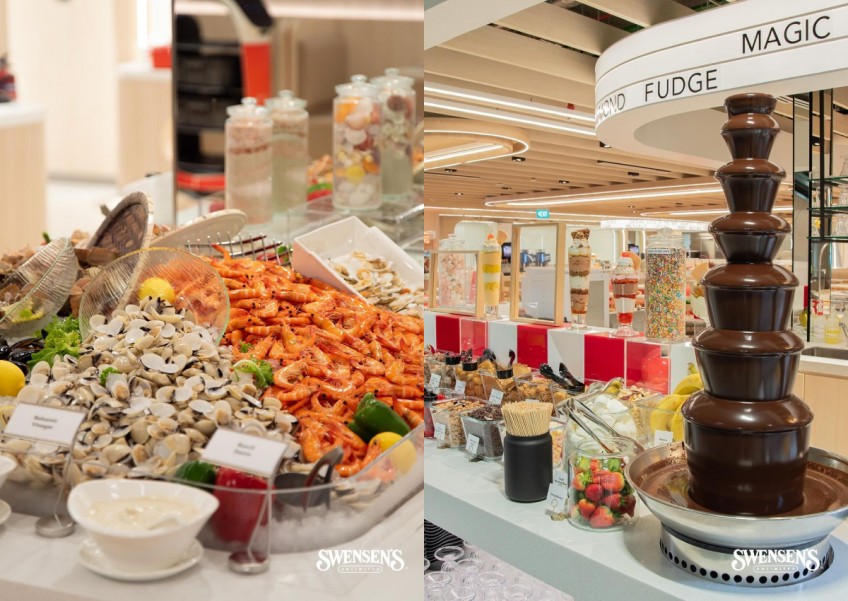 Swensen's opens its world-first international buffet at Changi Airport, includes 48 rotating ice cream flavours