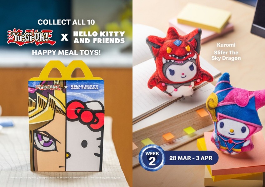McDonald's launches Yu-Gi-Oh! x Hello Kitty and Friends plushies with every Happy Meal