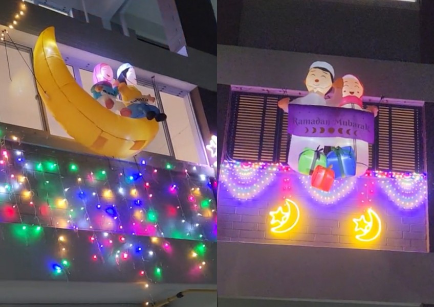 'It's beginning to look a lot like Eid': Tampines residents illuminate neighbourhood with nostalgic festive decorations