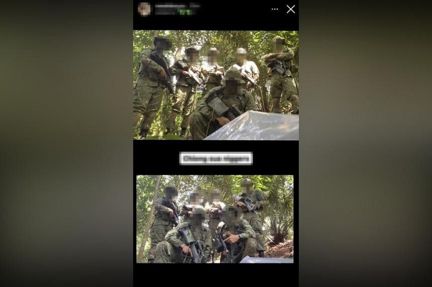 Photo of servicemen at training with racist caption posted online, SAF investigating