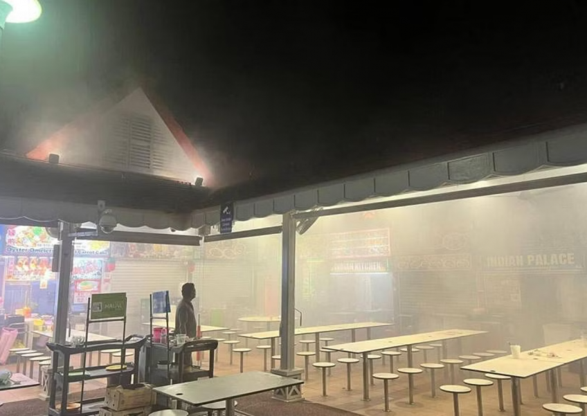 Fire breaks out at hawker stall in Newton Food Centre, 2 taken to hospital
