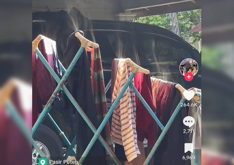 'Soul of the clothes came out!' TikTok video of laundry hung outdoors in Malaysian heat goes viral