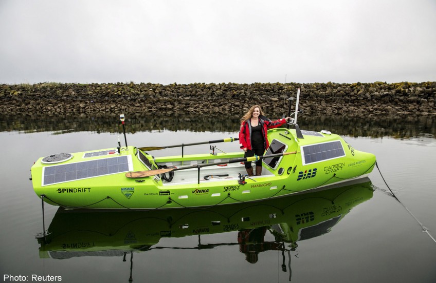 U.S. female rower readies for solo Pacific Ocean odyssey
