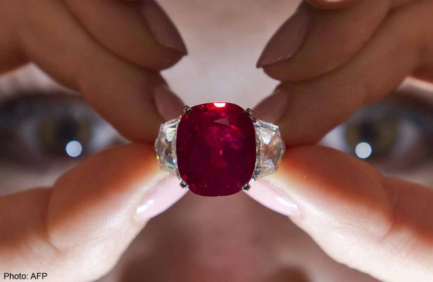  Burmese ruby sells for record $30 million at auction
