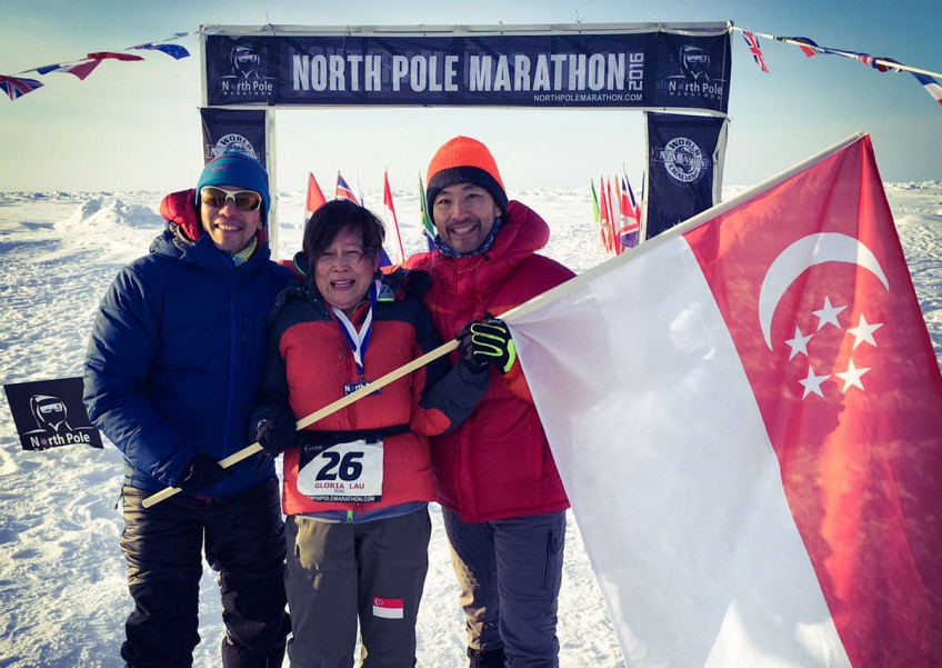 North Pole marathon: Trio with that top of the world feeling
