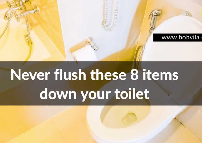 WATCH: Never flush these 8 things down your toilet