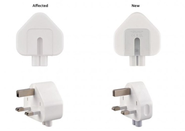 Apple recalls older three-prong wall plug adapters due to risk of electric shock