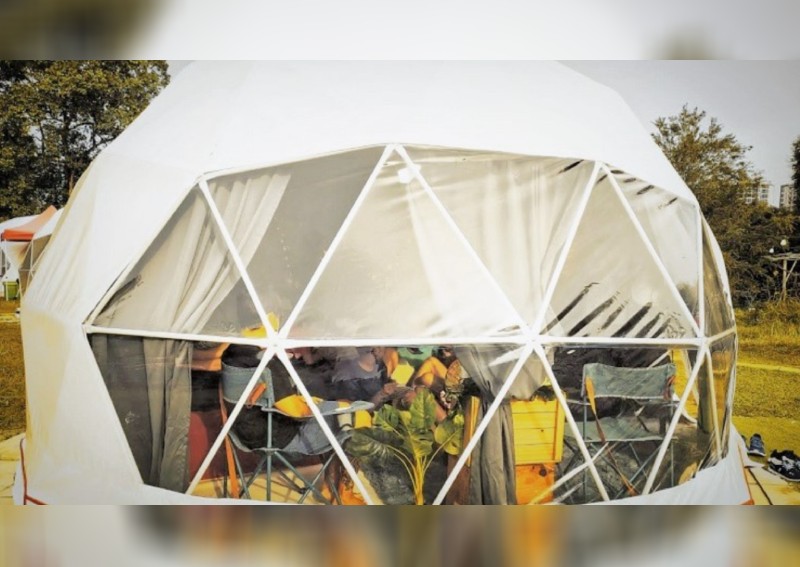 Elevate your glamping experience in these gorgeous dome tents