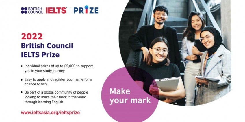 Applications now open in Indonesia for British Council IELTS Prize (East Asia) 2022, with incentives supporting students to pursue further study and make their mark  