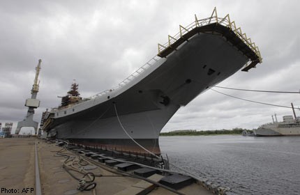 Russia hands India long-awaited aircraft carrier