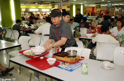 Higher cleaning bills may mean higher hawker food prices
