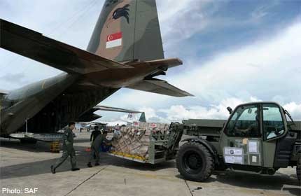 SAF sends relief supplies to the Philippines