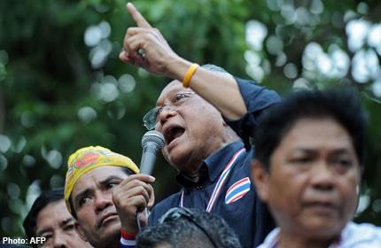 Thai court approves arrest warrant for protest leader